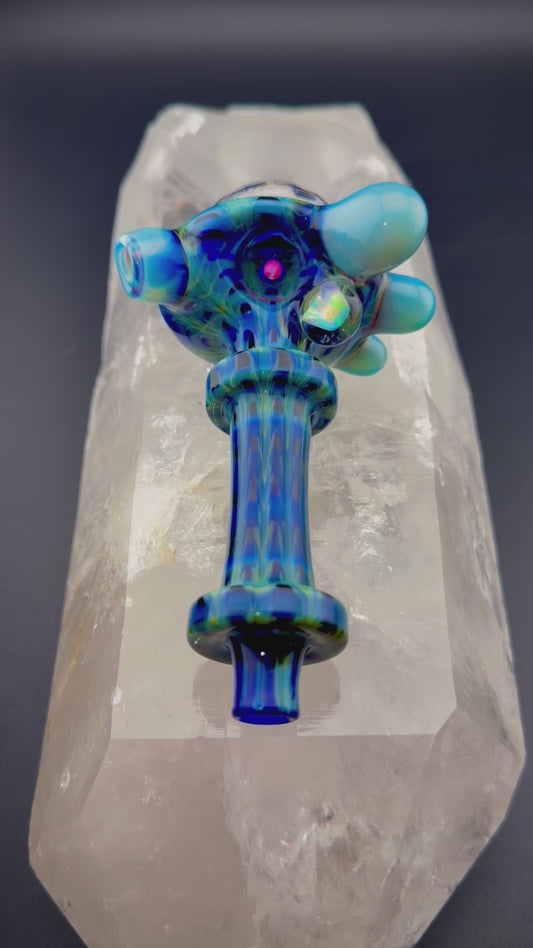 Faceted Marble Front Maria Pipe